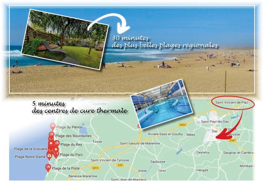 Dax Location Maison Avec Spa Saint-Vincent-de-Paul  Eksteriør billede